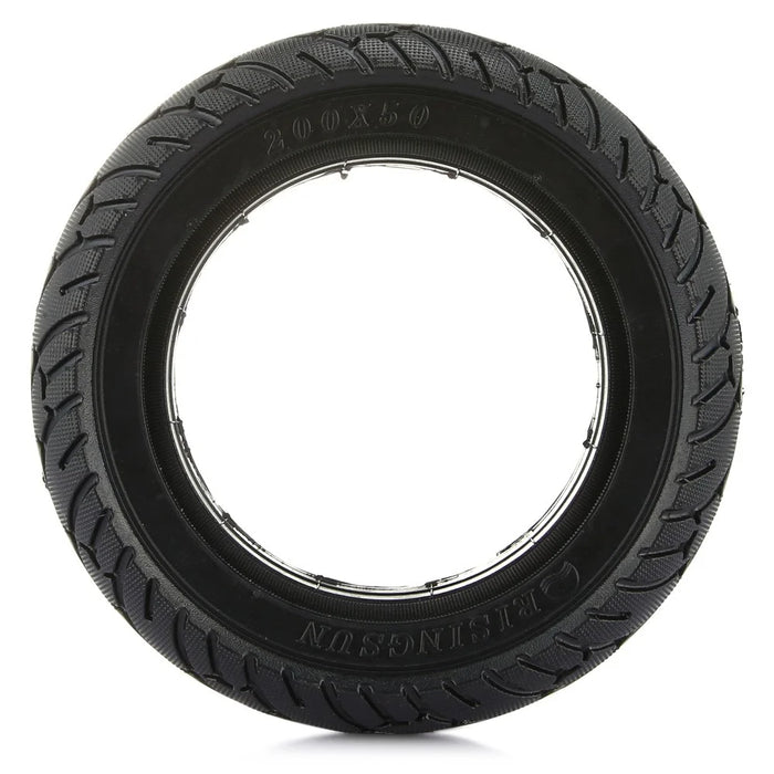 CTSMART 8 inch Wear-proof Rubber Solid Tire for Electric Scooter, Size: 200x50mm - Black - 3