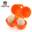 AOTU AT6358 2 Eggs Slots Holder Shockproof Plastic Storage Box for Camping Hiking - Orange - 1