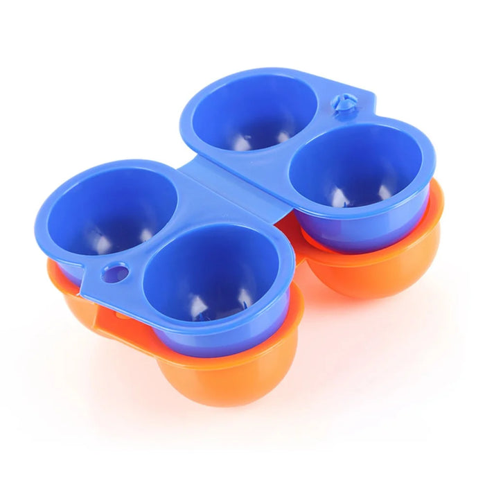 AOTU AT6358 2 Eggs Slots Holder Shockproof Plastic Storage Box for Camping Hiking - Orange - 4