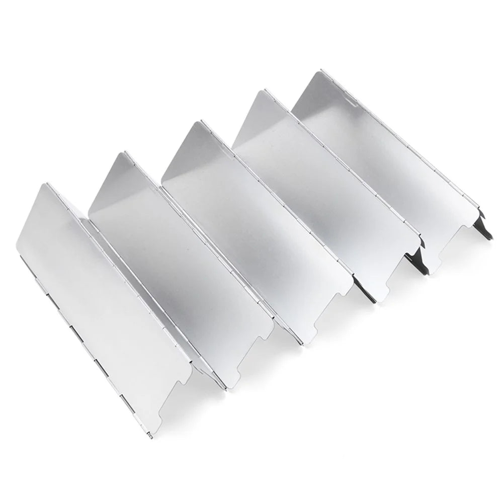 AOTU AT6344 10pcs Aluminum Alloy Outdoor Windshield for Barbecue Stove - 3