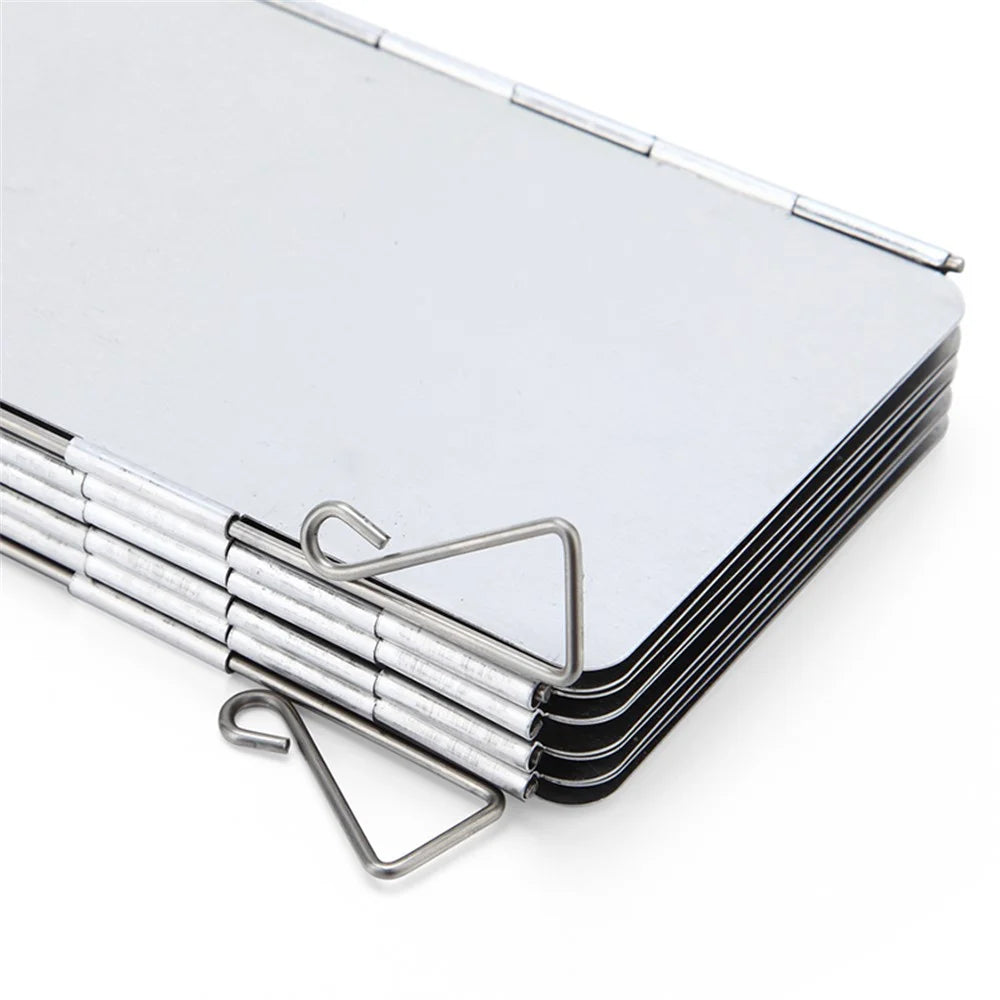 AOTU AT6344 10pcs Aluminum Alloy Outdoor Windshield for Barbecue Stove - 6