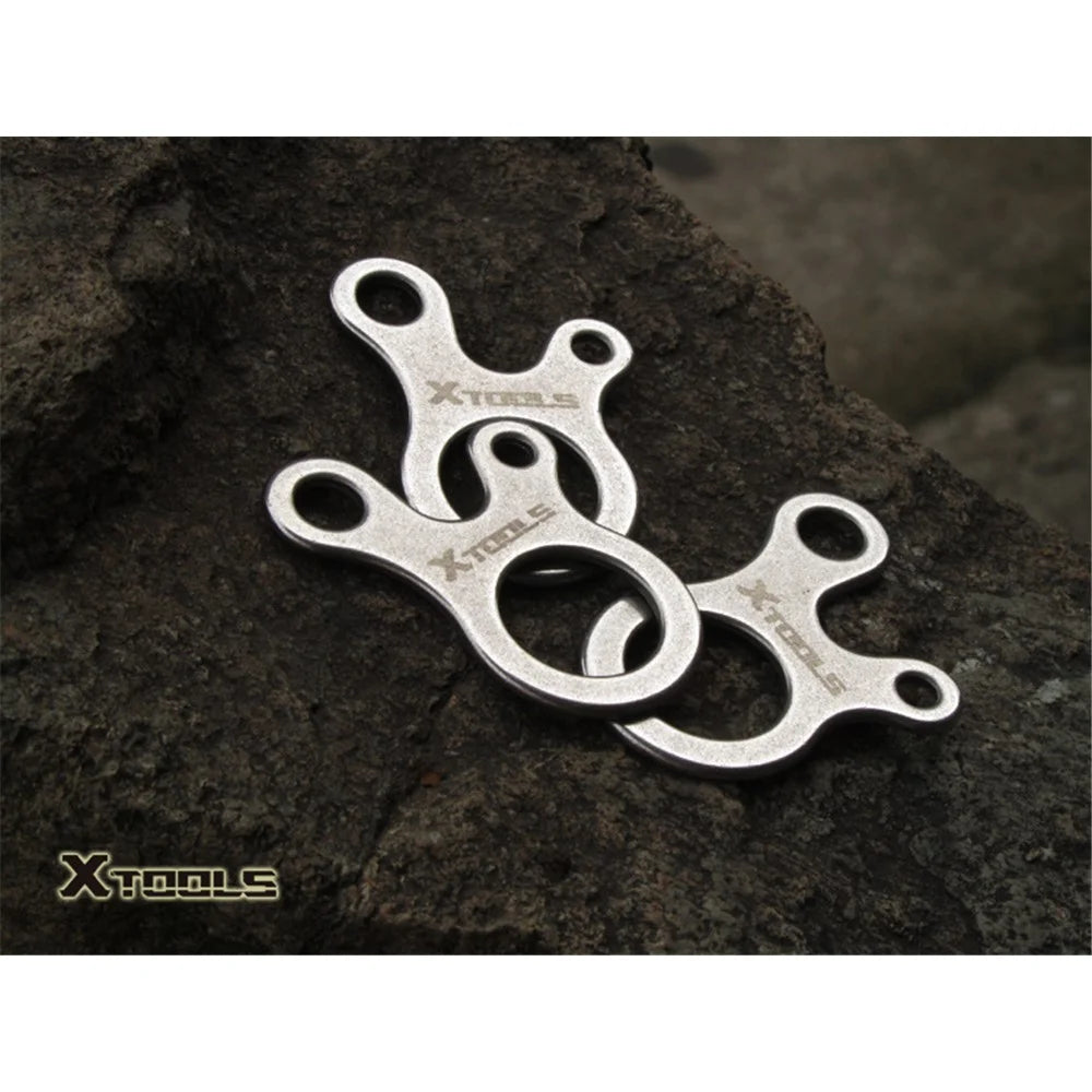 2Pcs/Set AOTU 3 Holes Climbing Carabiner Survival Buckle Knotting Multi-purpose Tool - 3