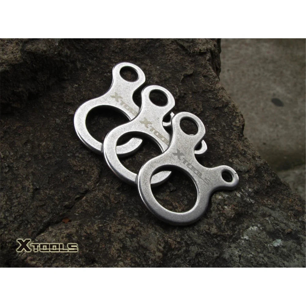 2Pcs/Set AOTU 3 Holes Climbing Carabiner Survival Buckle Knotting Multi-purpose Tool - 4