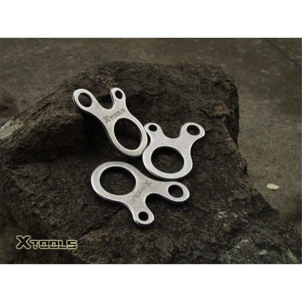 2Pcs/Set AOTU 3 Holes Climbing Carabiner Survival Buckle Knotting Multi-purpose Tool - 6