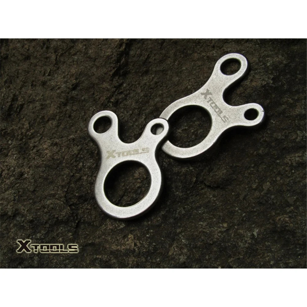 2Pcs/Set AOTU 3 Holes Climbing Carabiner Survival Buckle Knotting Multi-purpose Tool - 7