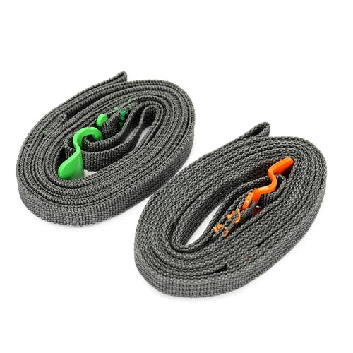 2 Pcs AOTU Packing Belt Rope Ribbon with Stainless Steel Buckle for Outdoor Travel Camping Hiking Cycling - Random Color - 1