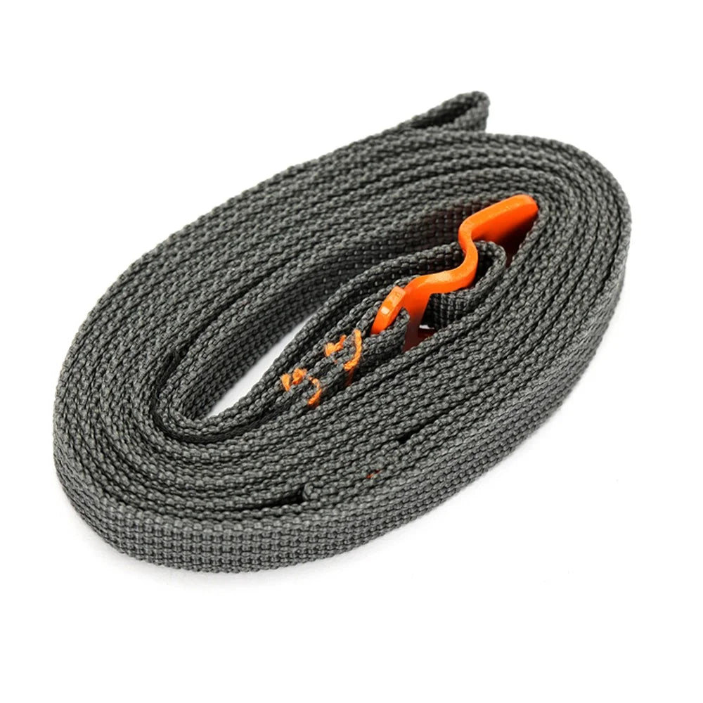2 Pcs AOTU Packing Belt Rope Ribbon with Stainless Steel Buckle for Outdoor Travel Camping Hiking Cycling - Random Color - 3