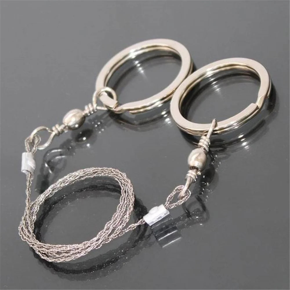 AOTU Survival Saw Chain Stainless Steel Pocket Wire Saws Survival Tool Hiking and Outdoor Sports - 2