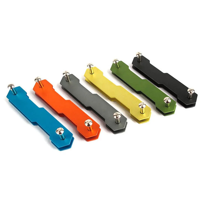 2PCS/Set AUTO Multifunctional Dual-end Aluminum Key Clip Key Chain - 2