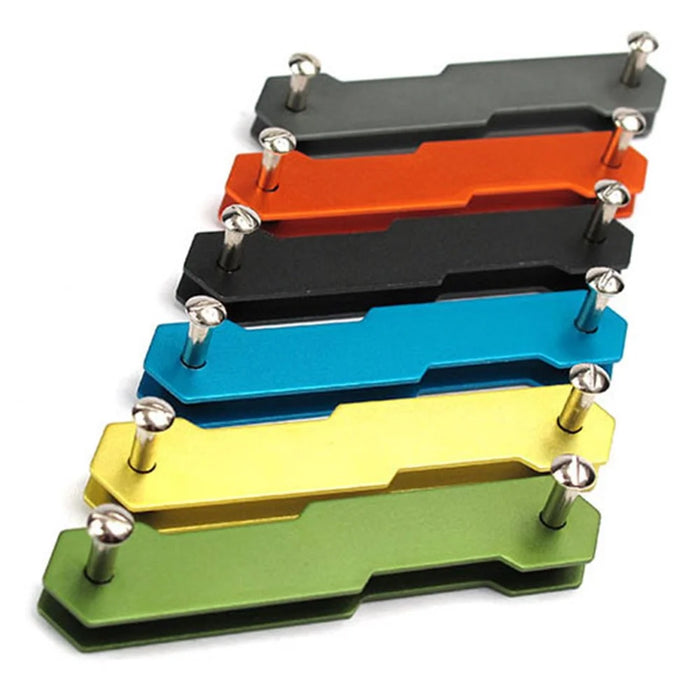 2PCS/Set AUTO Multifunctional Dual-end Aluminum Key Clip Key Chain - 4