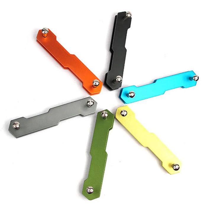 2PCS/Set AUTO Multifunctional Dual-end Aluminum Key Clip Key Chain - 7