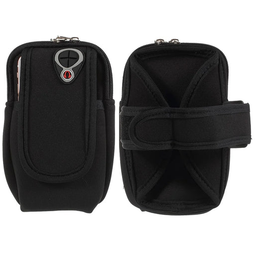 Fashion Sports Armband Universal Smartphone Arm Bag with Earphone Hole for iPhone 8 Plus/7 Plus etc. - Black - 1