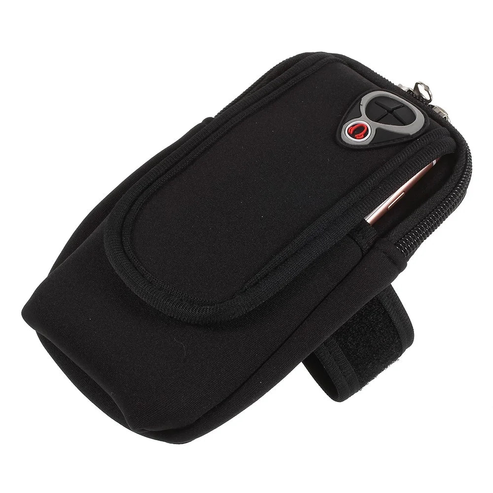 Fashion Sports Armband Universal Smartphone Arm Bag with Earphone Hole for iPhone 8 Plus/7 Plus etc. - Black - 3