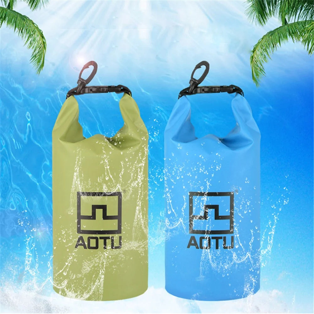 AOTU AT6623 1.5L Digital Camera Waterproof Bag for Outdoor Swimming Drifting - Green - 5