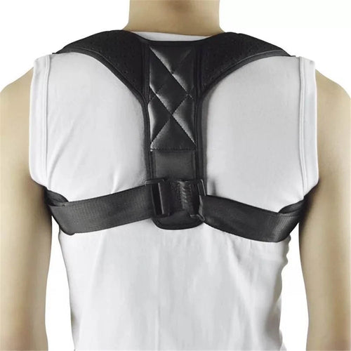 Breathable Adjustable Comfort Back Posture Corrector Strap Back Brace Hunchback Corrector Clavicle Shoulder Belt - 1