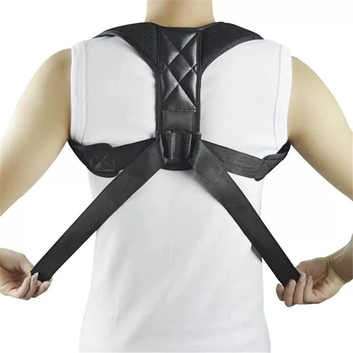 Breathable Adjustable Comfort Back Posture Corrector Strap Back Brace Hunchback Corrector Clavicle Shoulder Belt - 2
