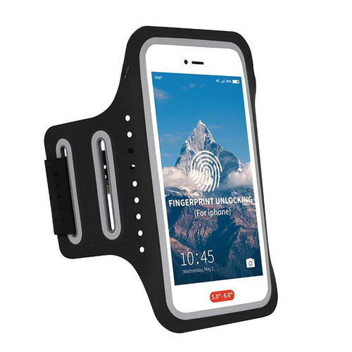 Universal 5 inch Smartphones Cycling Running Fitness Armband Case - Black - 1