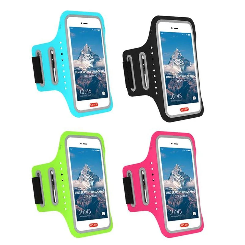 Universal 5 inch Smartphones Cycling Running Fitness Armband Case - Black - 2