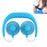 Wearable Neckband Mini Dual-Fans 3 Wind Speeds Adjustable USB Rechargeable - Blue - 1