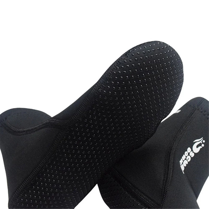 2mm Neoprene Diving Socks Anti-slip Warm Snorkeling Beach Swimming Shoes - Size: XS - 5