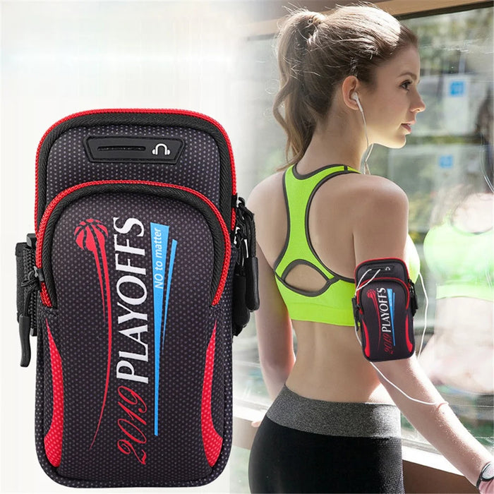 Universal Running Sports Phone Armband Bag with Headphone Hole, Size: 190x90mm - Style A - 2