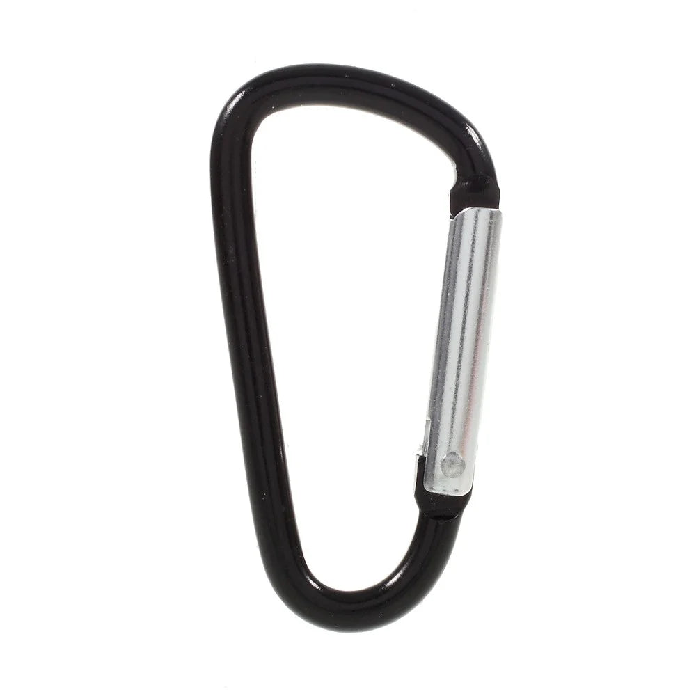 25Pcs/Set D Shape Spring-loaded Gate Carabiner for Camping Hiking Traveling (Mixed Color) - 2