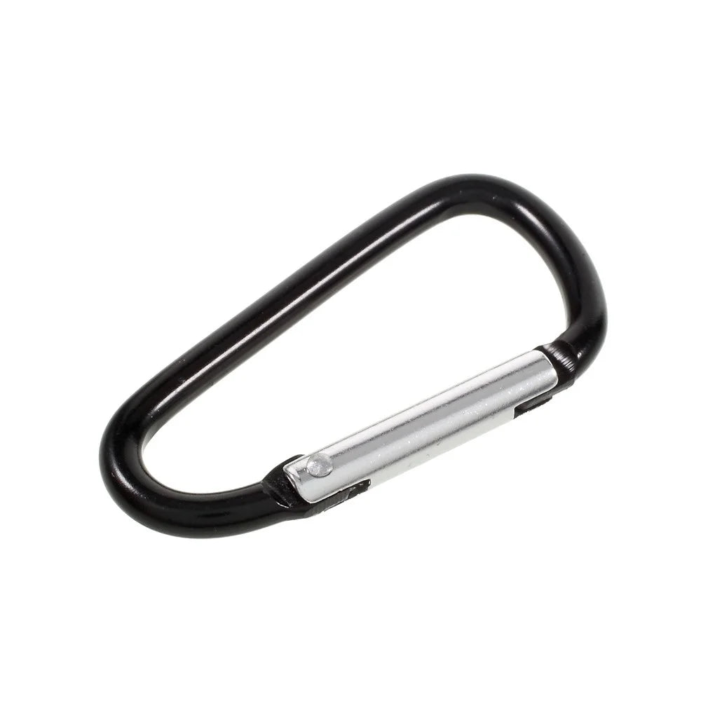 25Pcs/Set D Shape Spring-loaded Gate Carabiner for Camping Hiking Traveling (Mixed Color) - 3