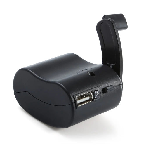 Universal Outdoor Hand-crank Manual USB Emergency Charger for iPhone Samsung Etc. Mobile Phones - Black - 1