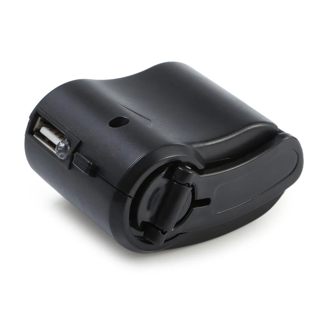 Universal Outdoor Hand-crank Manual USB Emergency Charger for iPhone Samsung Etc. Mobile Phones - Black - 6