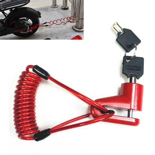Disc Brakes Lock with Steel Wire for Xiaomi Mijia M365 Electric Scooter Anti-Theft Padlock Wheel Security Lock - 1