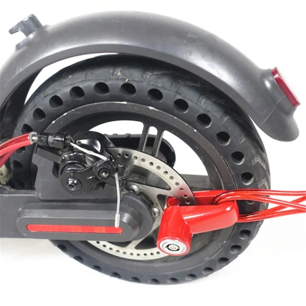 Disc Brakes Lock with Steel Wire for Xiaomi Mijia M365 Electric Scooter Anti-Theft Padlock Wheel Security Lock - 5
