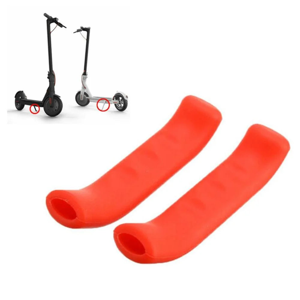 One Pair Brake Handle Cover Protector for Xiaomi Mijia M365 Electric Scooter - Red - 1