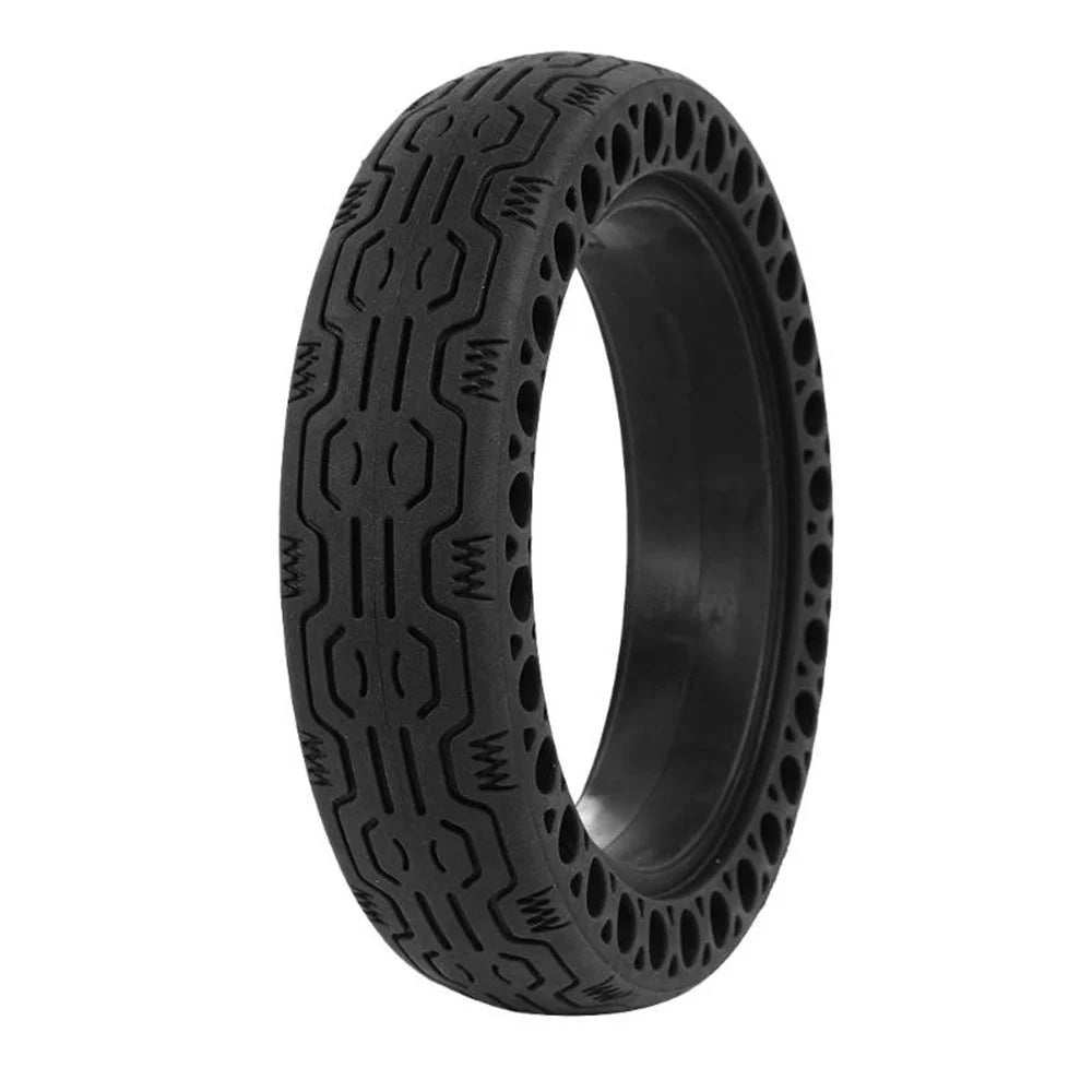 Non-inflatable Shock-absorbing Honeycomb Solid Tire Anti-explosion Rubber Tire Scooter Accessories for Xiaomi M365 Electric Scooter - Black - 2