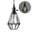 Vintage Style Mini Cage Hanging Sconce Light Pendant - 1