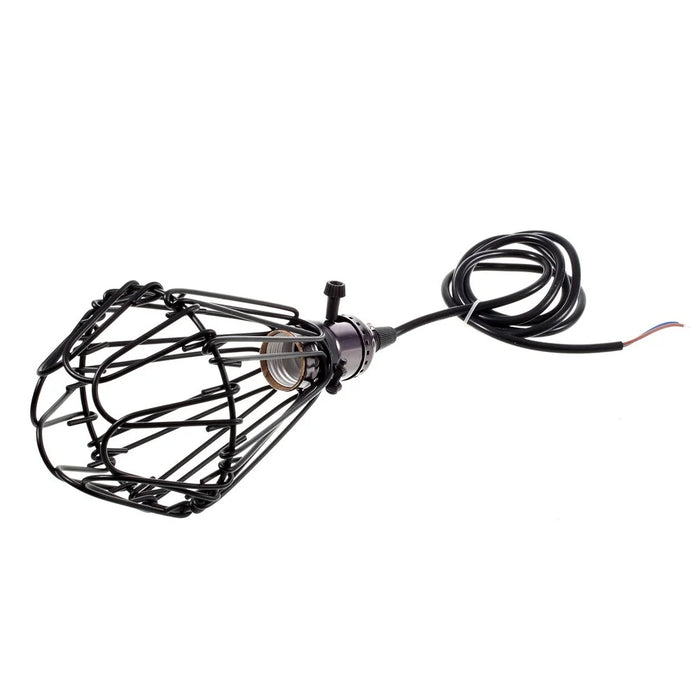 Vintage Style Mini Cage Hanging Sconce Light Pendant - 2