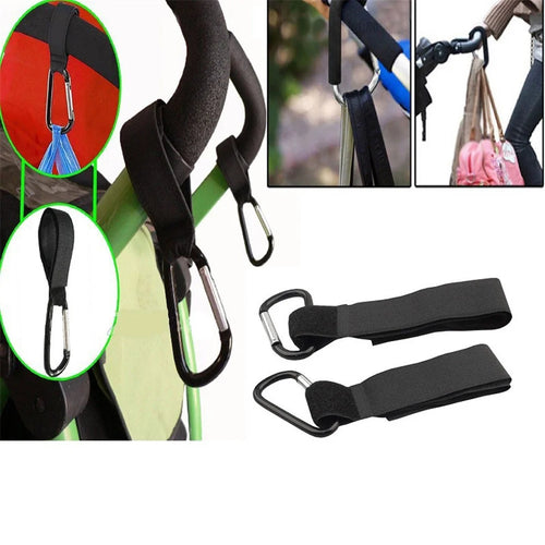 2 PCS Firm  + Aluminium Alloy Stroller Hook for Pram Baby Carriage - 1