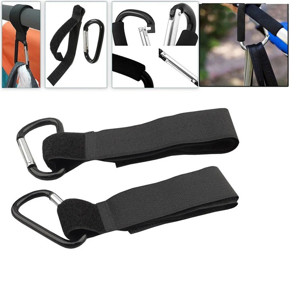 2 PCS Firm  + Aluminium Alloy Stroller Hook for Pram Baby Carriage - 5