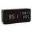 GREEN TIME LED Smart Voice Control Wood Alarm Clock with Calendar Temperature Time Display - Black - 1
