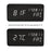 GREEN TIME LED Smart Voice Control Wood Alarm Clock with Calendar Temperature Time Display - Black - 4