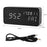GREEN TIME LED Smart Voice Control Wood Alarm Clock with Calendar Temperature Time Display - Black - 5