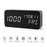 GREEN TIME LED Smart Voice Control Wood Alarm Clock with Calendar Temperature Time Display - Black - 6