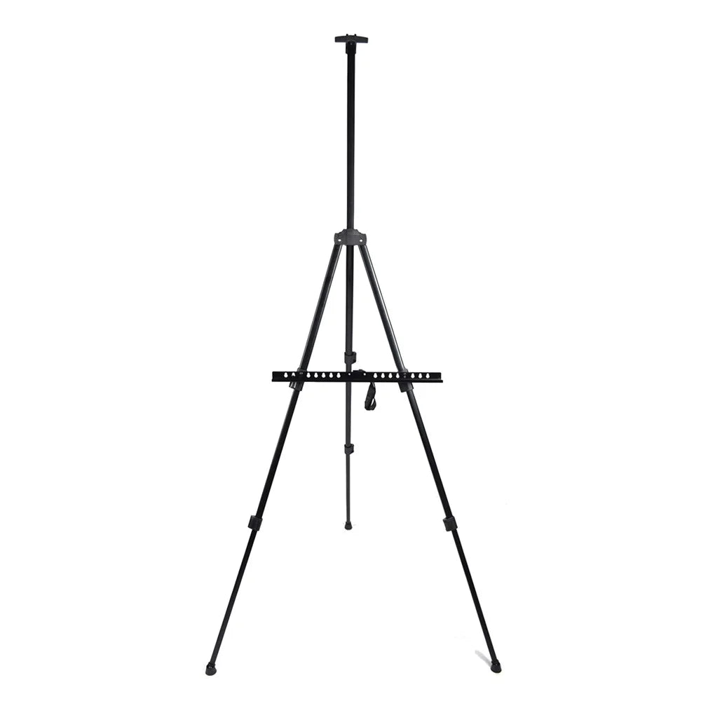 Portable Metal Triangular Easel Adjustable Tripod Display Stand for Poster Displaying Drawing and Paint - 4