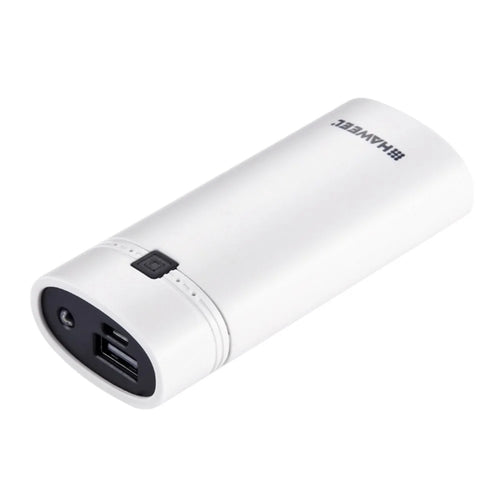 HAWEEL Portable 2 x 18650 Charger Box Power Bank and Battery Charger Box with LCD Power Display - White - 1