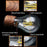 Magnetic Levitating Light Bulb Desk Wood Grain Floating Lamp Home Office Decor - EU Plug - 4