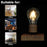 Magnetic Levitating Light Bulb Desk Wood Grain Floating Lamp Home Office Decor - EU Plug - 6