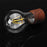 Magnetic Levitating Light Bulb Desk Wood Grain Floating Lamp Home Office Decor - EU Plug - 7