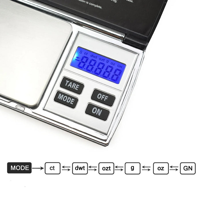 500g x 0.01g Stainless Steel Precision Digital Scale - 4