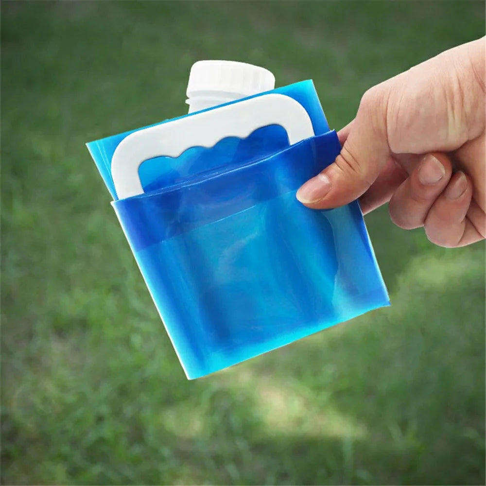 PICTET.FINO RH46 5L Water Carrier Collapsible Water Bag for Camping Hiking Picnic BBQ - Blue - 5
