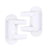 2PCS Door Handle Safety Lock Child Safety Door Lever Lock with Adhesive - 2
