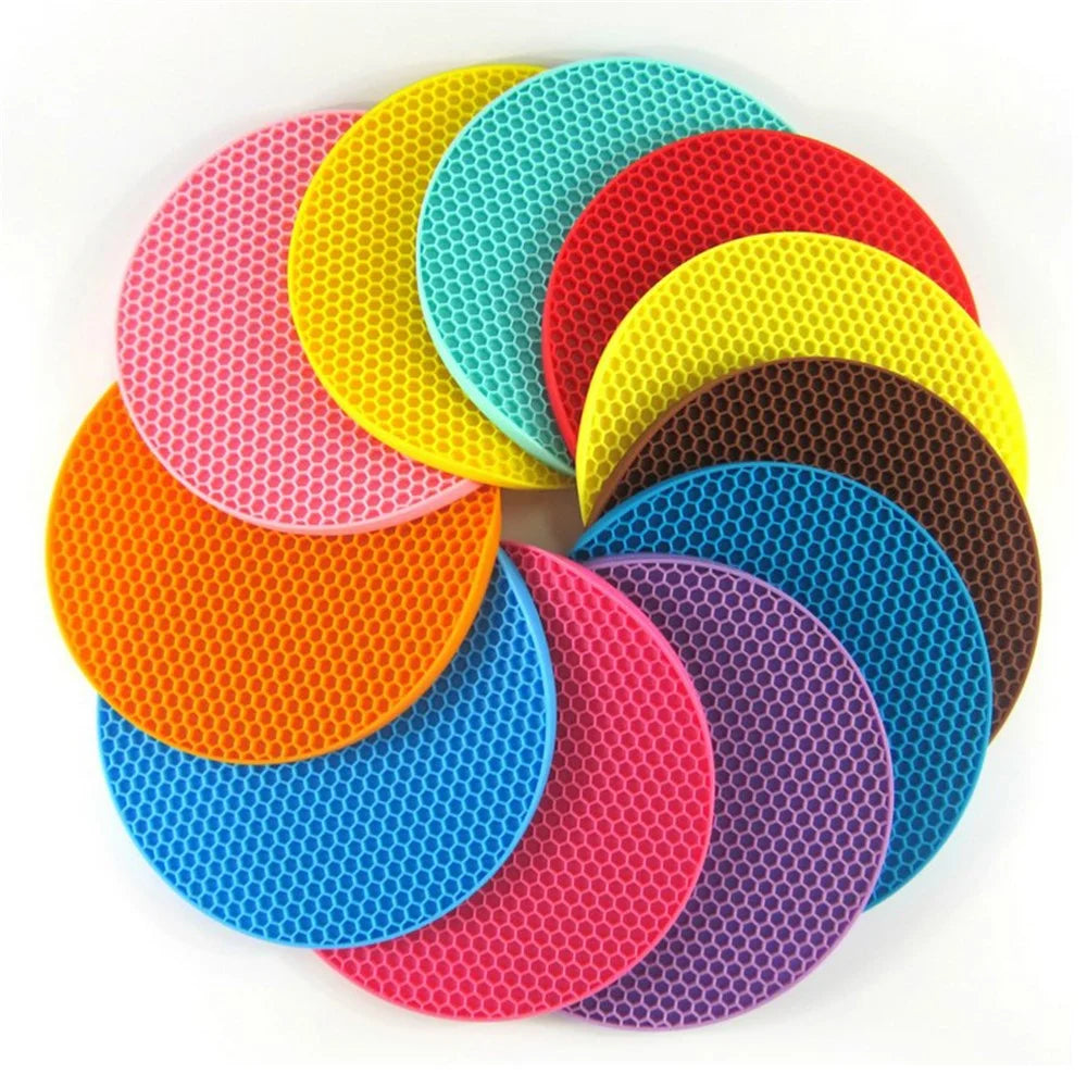 11Pcs/set Comb Anti-slip Temperature Resistant Pad for Cups Plates - 1